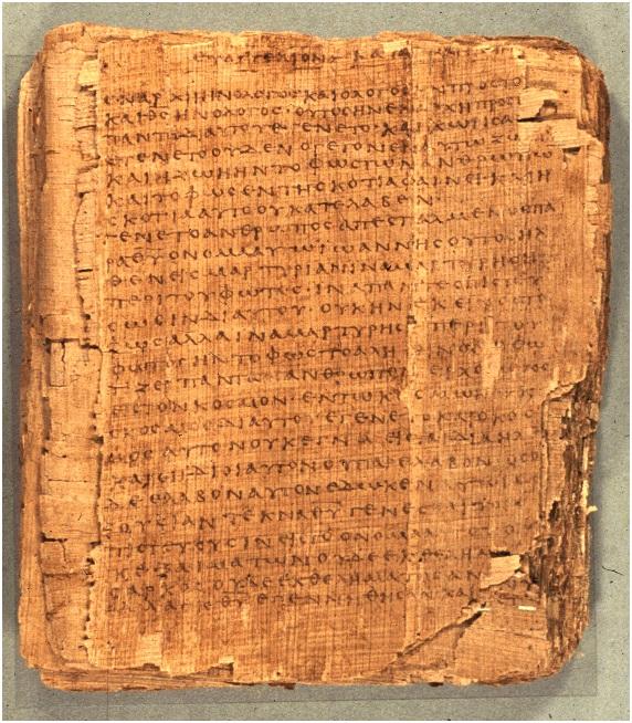 Griechisches Manuskript auf Papyrus